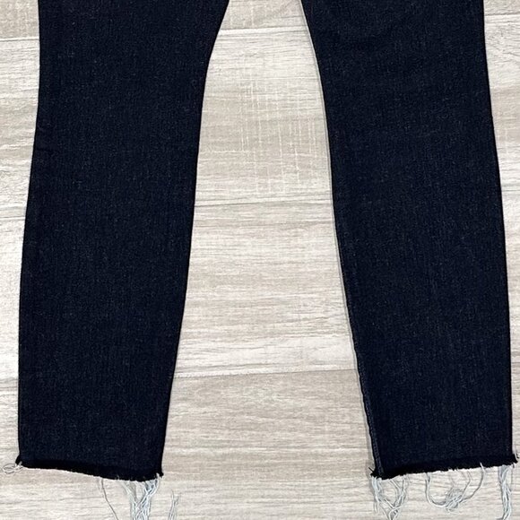Mother High Rise The Swooner Crop Fray Ankle Jeans in Too Good To Be True Sz 26 - Picture 8 of 14